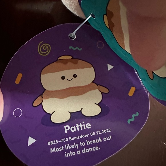 Pancake Pattie Bum Bumz plush - Picture 3 of 3